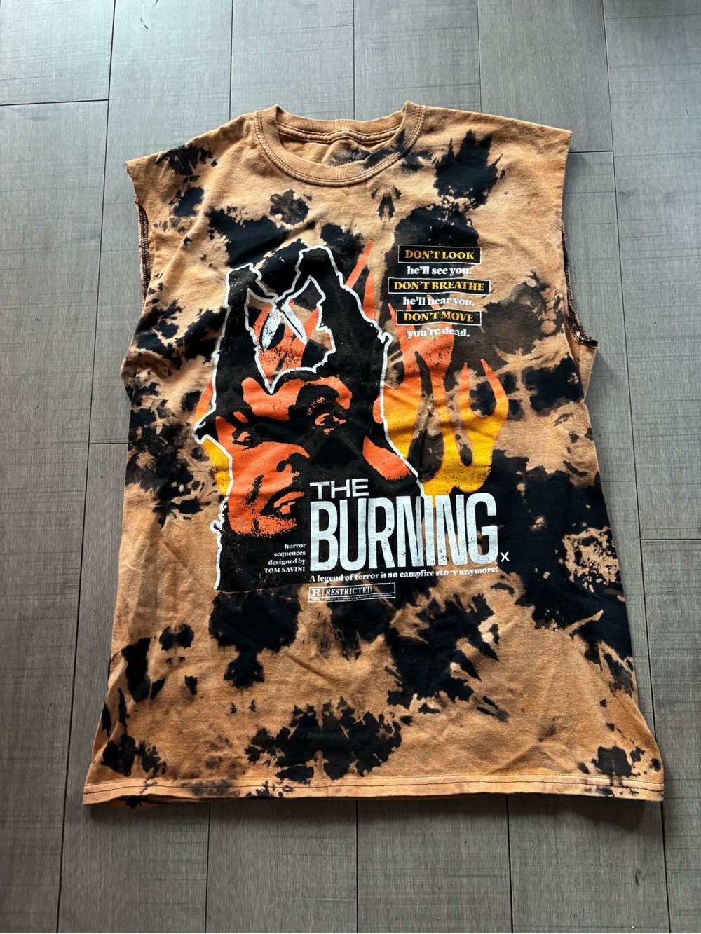 🌺3/$10🌺The Burning'-Tie-Dye Sleeveless Tee